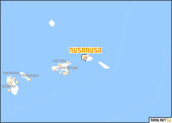 map of Nusa Nusa