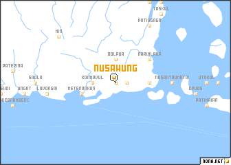 map of Nusawung