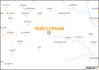 map of Nuşayl Zirajah