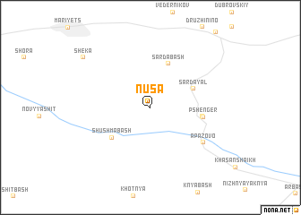 map of Nusa