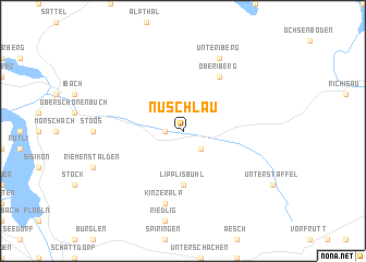 map of Nuschlau