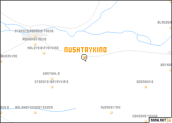 map of Nushtaykino