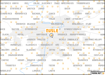 map of Nusle