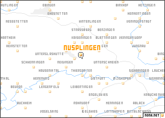 map of Nusplingen