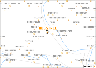 map of Nuşş Tall