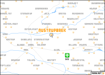 map of Nustrup-Bæk