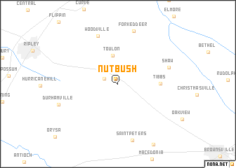 map of Nutbush