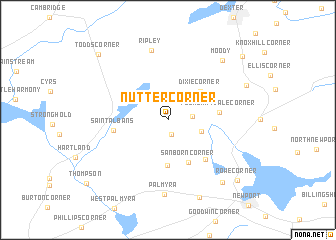 map of Nutter Corner