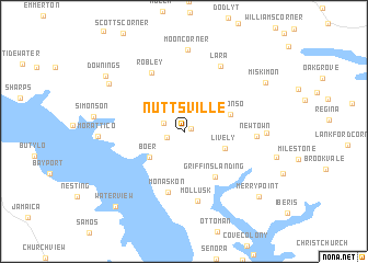 map of Nuttsville