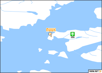 map of Nuuk