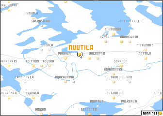 map of Nuutila