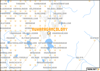 map of Nuwaragam Colony