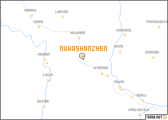 map of Nüwashanzhen