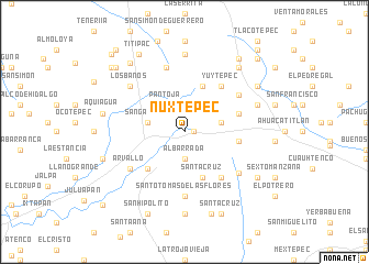 map of Nuxtepec