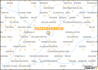 map of Nuzedo de Baixo