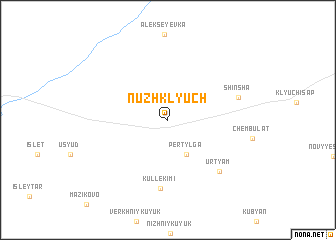 map of Nuzh-Klyuch