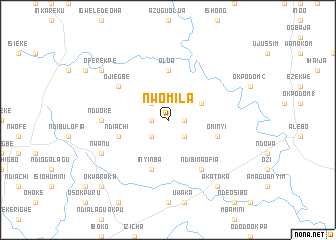 map of Nwomila