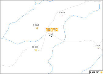 map of Nwoya