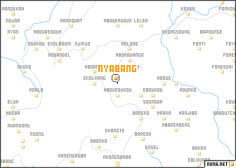 map of Nyabang