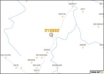 map of Nyabar