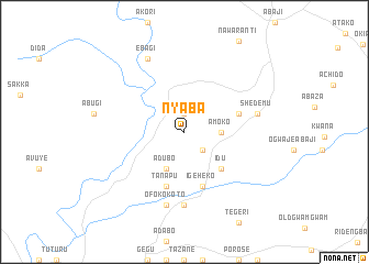 map of Nyaba
