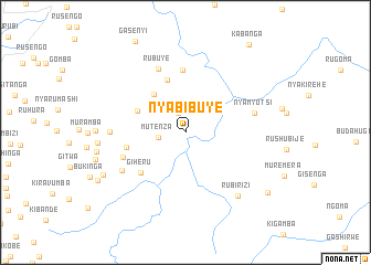 map of Nyabibuye