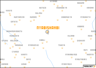 map of Nyabishambi