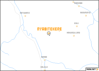 map of Nyabitekere