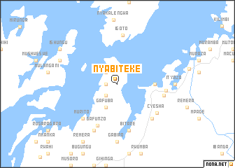 map of Nyabiteke