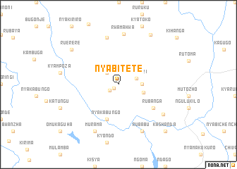 map of Nyabitete