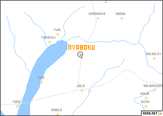 map of Nyaboku