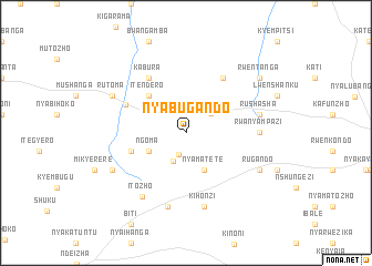 map of Nyabugando