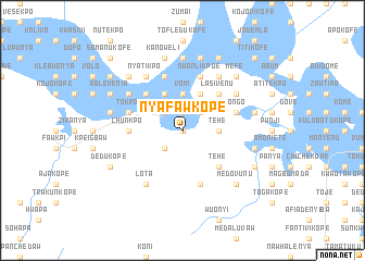 map of Nyafawkope