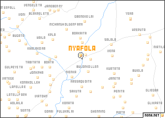 map of Nyafola