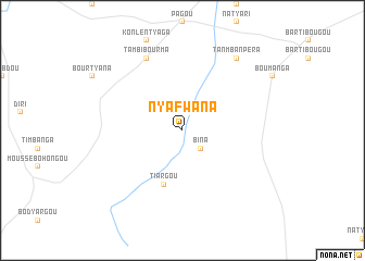map of Nyafwana