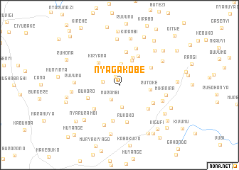 map of Nyagakobe