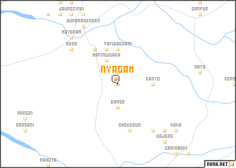 map of Nyagam