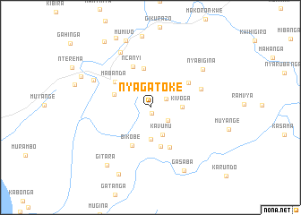 map of Nyagatoke