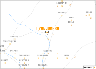 map of Nyagoumaro