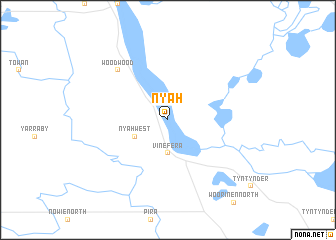 map of Nyah