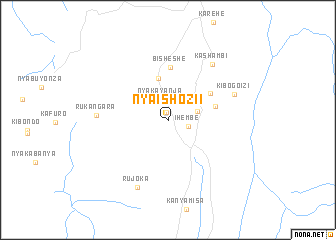 map of Nyaishozii