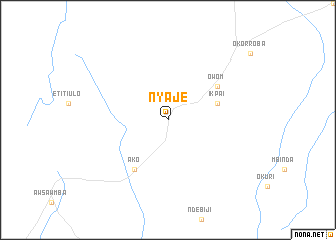 map of Nyaje