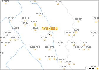 map of Nyakabu