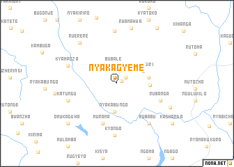 map of Nyakagyeme