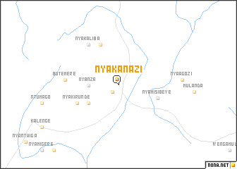 map of Nyakanazi