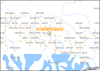 map of Nyakandogun