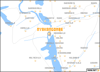 map of Nyakangombe