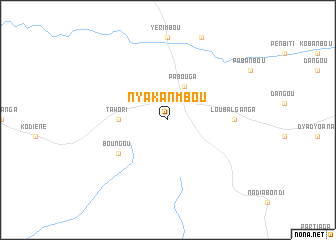 map of Nyakanmbou