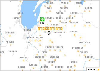 map of Nyakanyinya