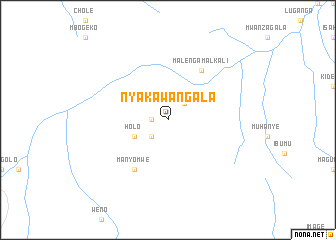 map of Nyakawangala